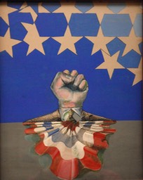 All the Kings Men (poster illustration) 20X16 oil 1968 initialed