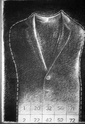 Priest with Designated Edge Study for Sandwich Board Carving