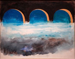 Roiling Waters 16X20 oil on canvasboard 2011 initialed 