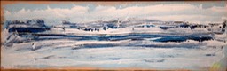 Winter on Lake Erie 6.5X23 oi on heavy board  initialed